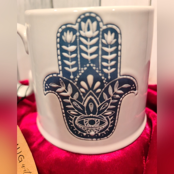 Hand Evil Eye Protection HAND OF MARY/FATIMA coffee m and key chain purse charm - Picture 7 of 8